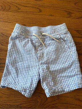 Baby Gap Light Blue & White Seersucker Drawstring Shorts size 3T